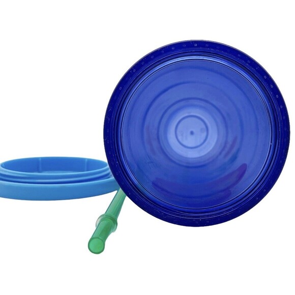 Starbucks Floral Poppy Flower Blue Venti Cold Cup Tumbler Acrylic 24oz W/ Straw - Picture 8 of 9